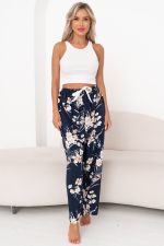 Брюки (синий/цветы) Бр11-920/2 Nikol (Акция)