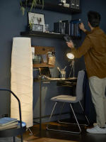 Стол для ноутбука - IKEA VITTSJÖ/VITTSJO, 100х36 см, стекло/черно-коричневый, ВИТШЁ/ВИТШЕ ИКЕА