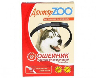 Доктор ZOO ошейник от блох и клещей для собак, 65 см
