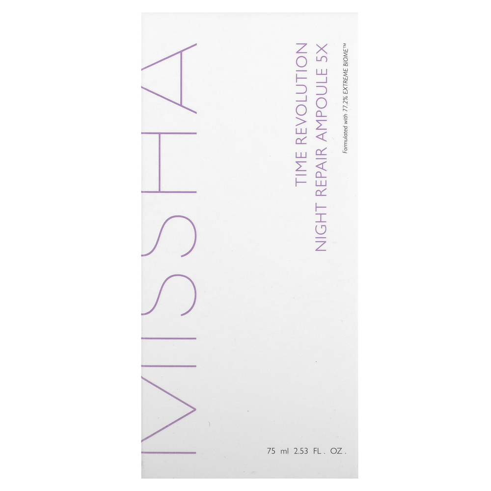 Missha, Time Revolution, ночная восстанавливающая ампула 5X, 75 мл (2,53 жидк. Унции)