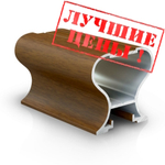 Вертикальный профиль Т-образный 5400 мм Орех ПВХ