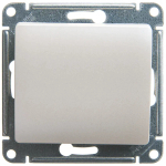 GLOSSA 1-клавишный ВЫКЛЮЧАТЕЛЬ КНОПОЧНЫЙ, сх.1, 10А, механизм, ПЕРЛАМУТР