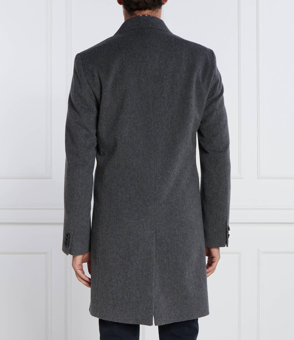 Хлопковое пальто h-hyde-c-224 BOSS BLACK - графитовый(50485199)