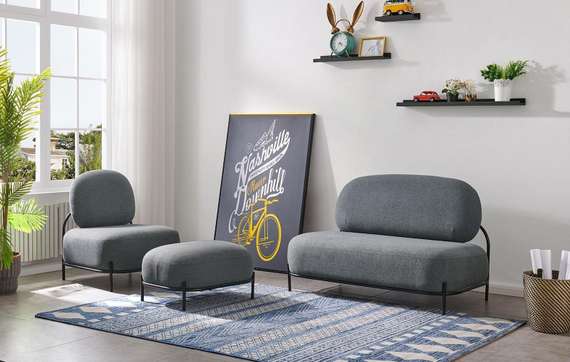 Кресло Midnight темно-серое