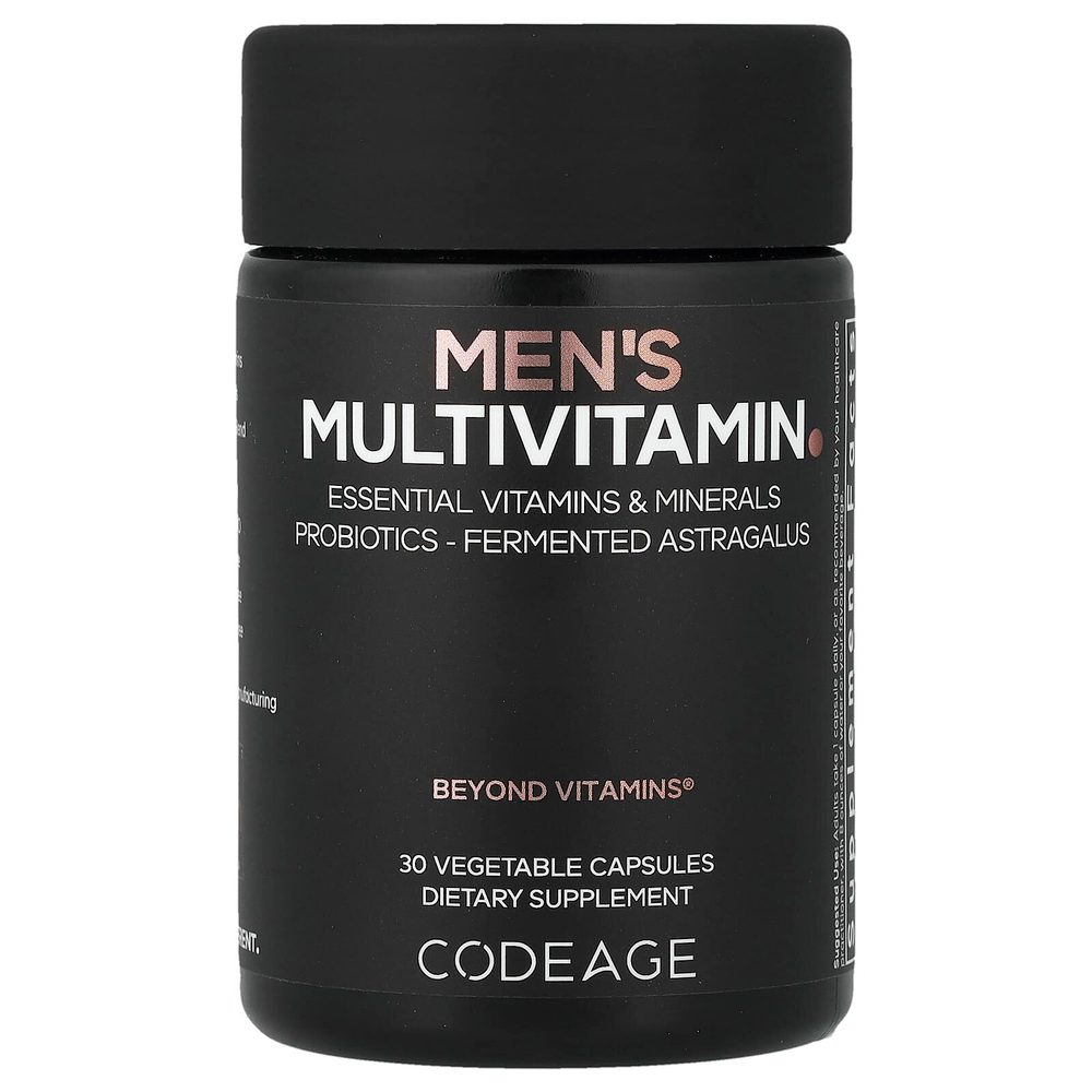 Codeage, мультивитамины для мужчин, 30 растительных капсул