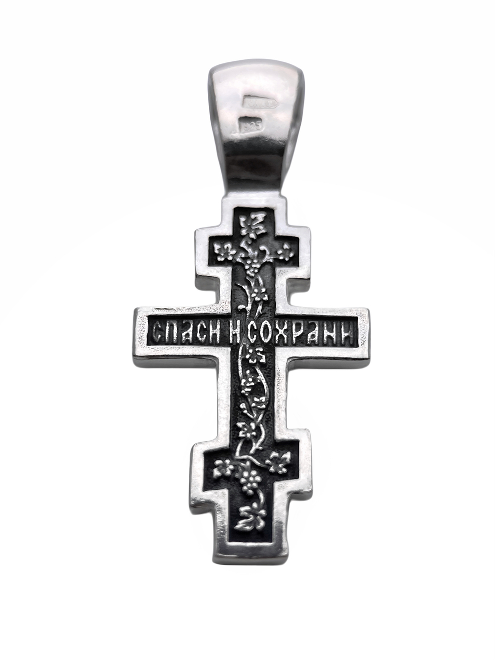 Крест из серебра/Чернение