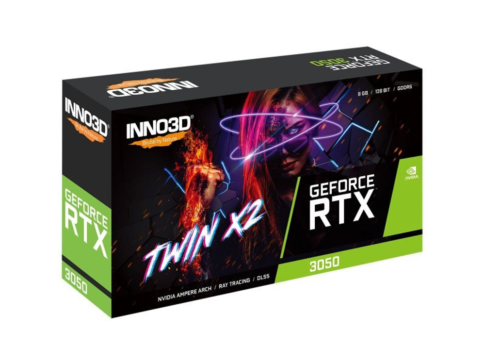 Видеокарта INNO3D Nvidia GeForce RTX 3050 TWIN X2 [N30502-08D6-1711VA41]