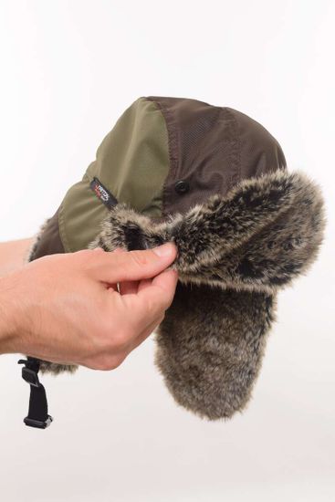 Шапка-ушанка "Winter storm" (хаки)