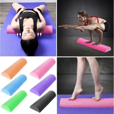 Полувалик массажный «Relax», 45*7.5 см, цвета микс