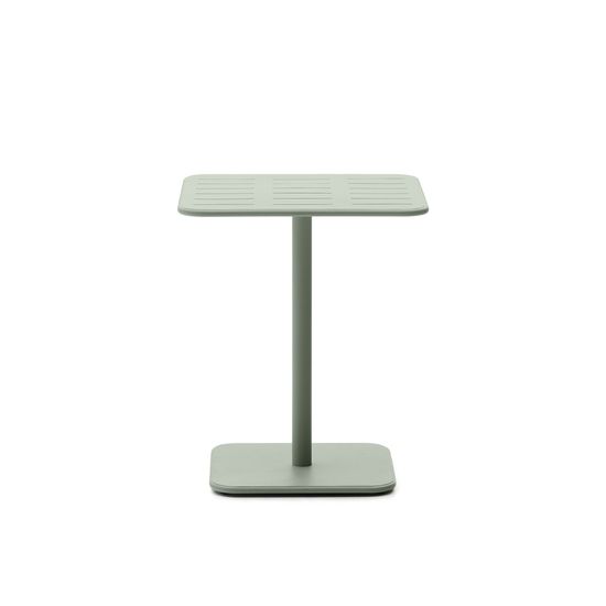 Уличный стол Brai из оцинкованной стали бирюзового цвета 70 x 70 см