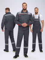 Костюм Флофт-2 СОП (тк.Смесовая,210) п/к, т.серый/серый