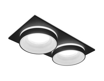 Встраиваемый точечный светильник TN319/2 SBK GU5.3 черный песок Ambrella