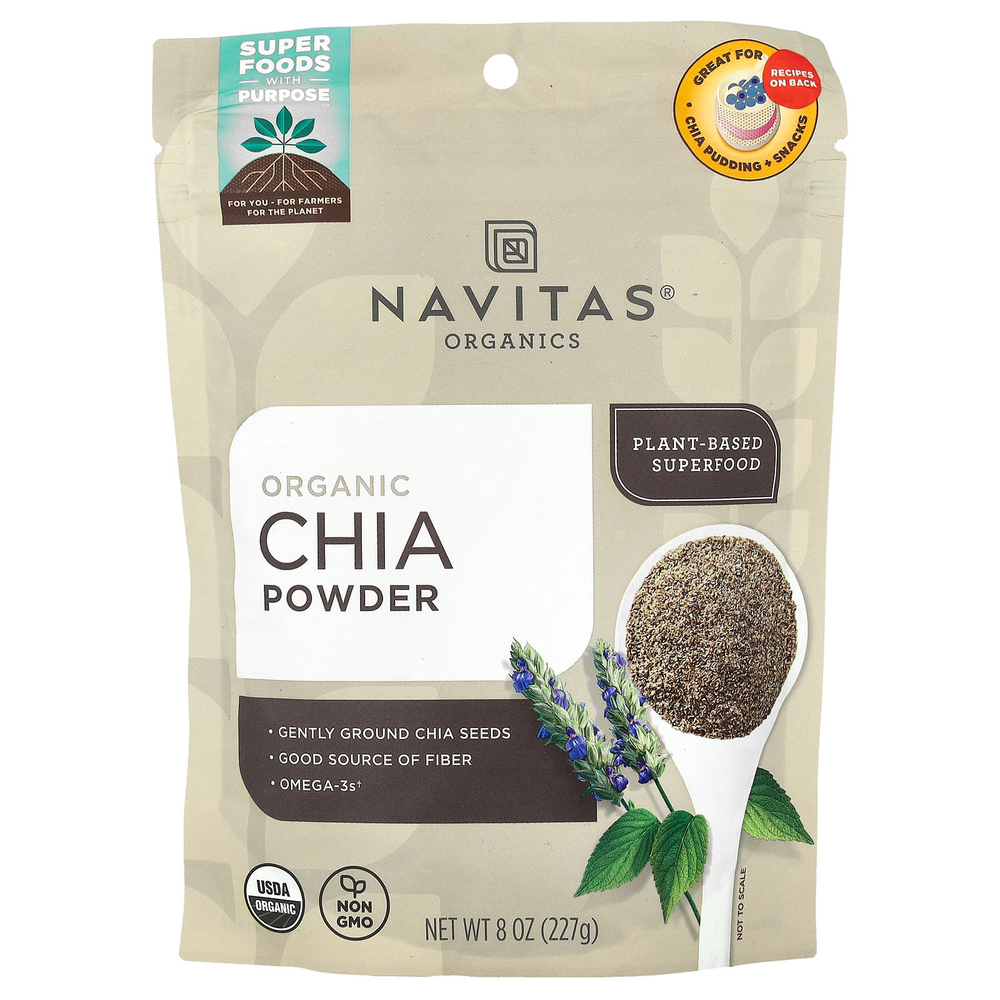 Navitas Organics, органический порошок чиа, 227 г (8 унций)
