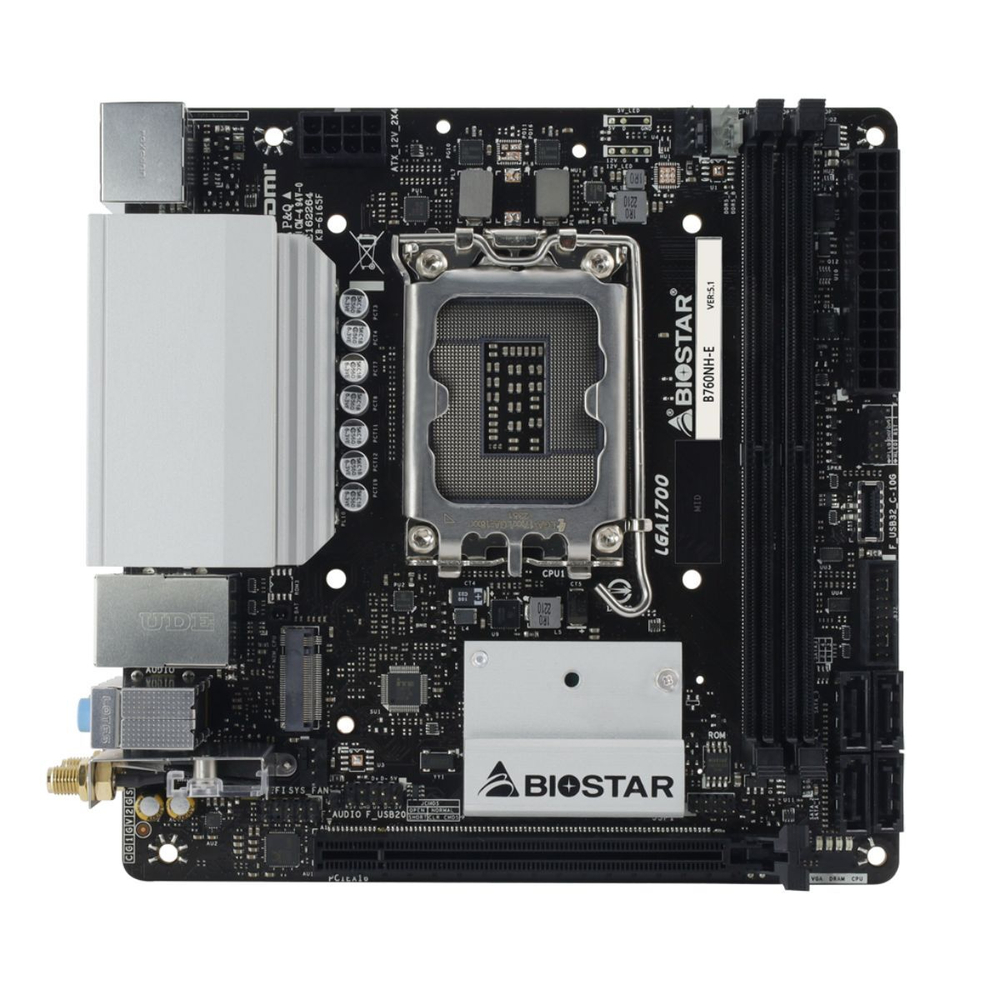 Материнская плата Biostar B760NH-E, LGA1700, mini-ITX