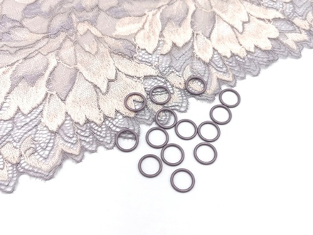 Кольца, металл, 10 мм, морской туман