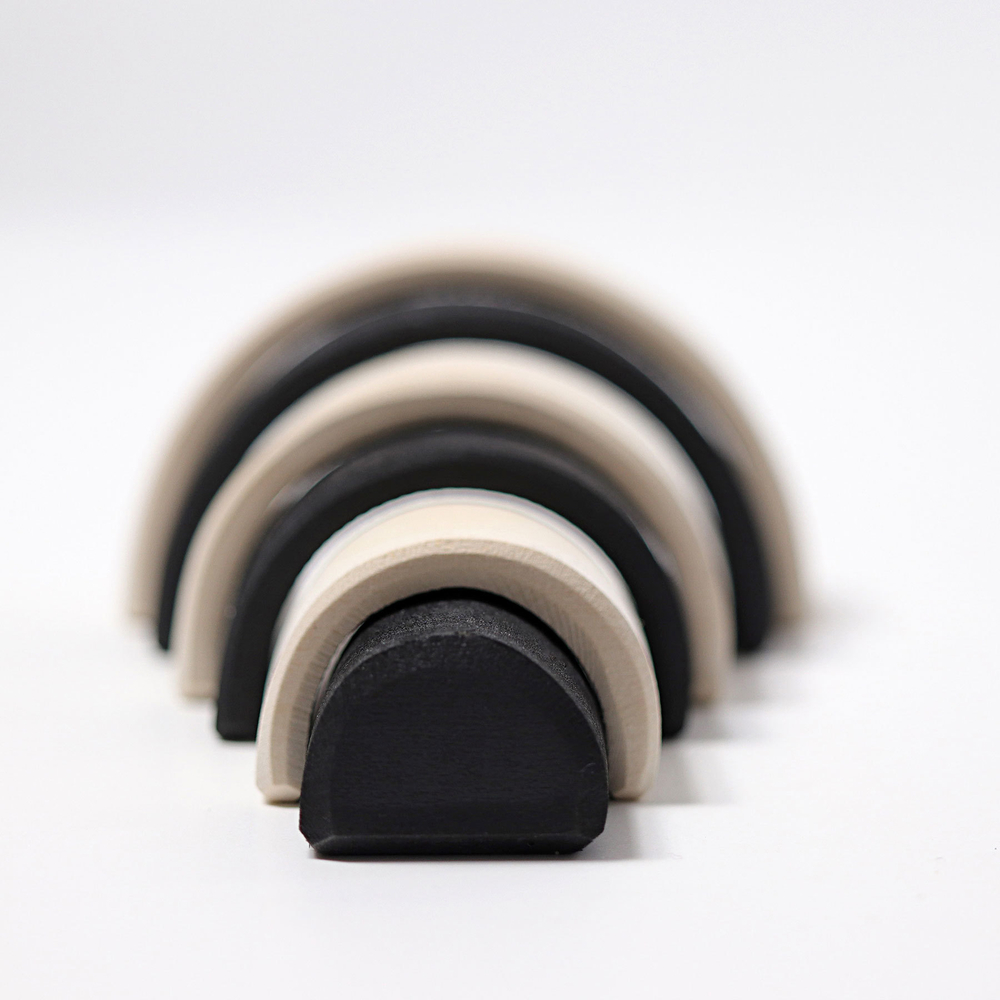 Маленькая деревянная радуга "Монохром" 6 деталей