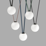 DK5554-BK Cветильник для трека-ремня Belty, серия Orb, со светодиодом, D230*H236мм, 48V DC, 15W, RA90, 120°, 4000K, IP20, черный, акрил