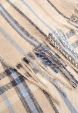 STRADIVARIUS Клетчатый шарф, бежевый