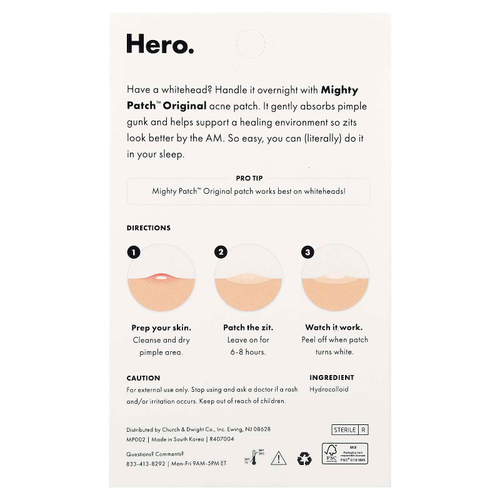 Hero Cosmetics, Mighty Patch™, 72 гидроколлоидных патча