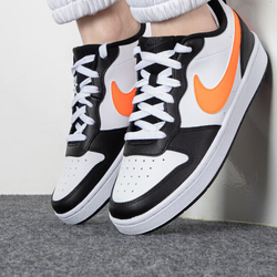 Женские кроссовки Nike Court Borough Low 2 'White Black Orange' BQ5448-115