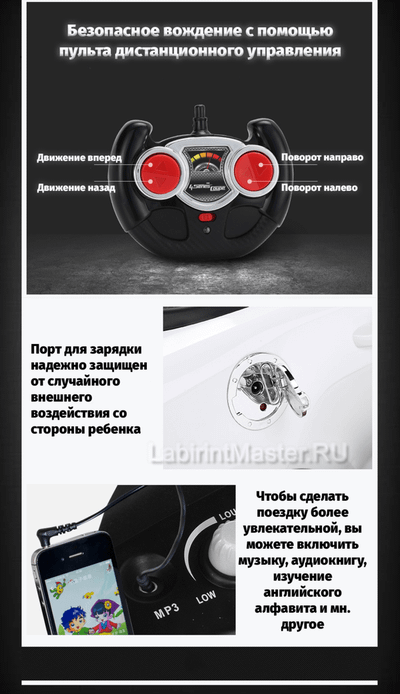 Детский электромобиль "Мercedes benz amg gle 63 coupe", белый