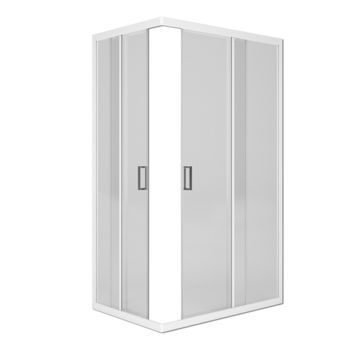 Душ.ограждение City Trend PRO White 1200*800*1850 прямоуг (стекло 4мм прозр, бел.ал.проф,без подд)
