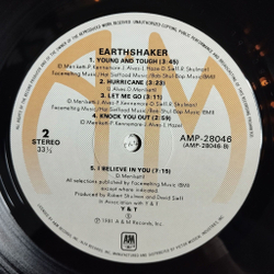 Винтажная виниловая пластинка LP Y and T Earthshaker (Japan 1982) (No Obi)