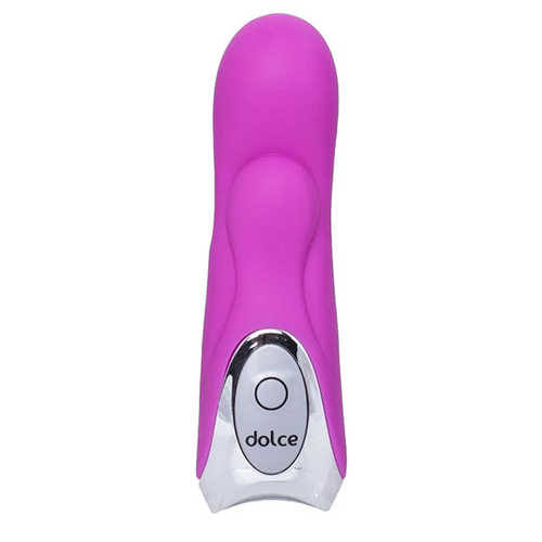 Розовый мини-вибратор 12,5см ToyFa Dolce Jaden 591006