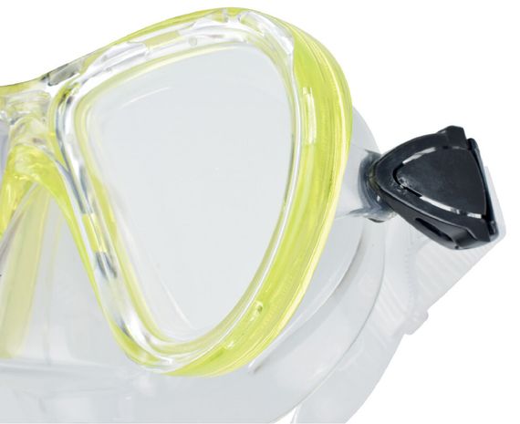 Маска детская Seac Procida junior желтая рамка/прозрачный силикон