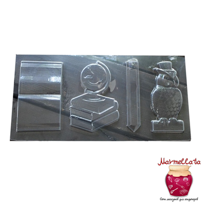 Форма для шоколада ШКОЛЬНЫЙ НАБОР №1, пластик