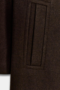 ZARA МЯГКОЕ ПАЛЬТО, КОРИЧНЕВЫЙ