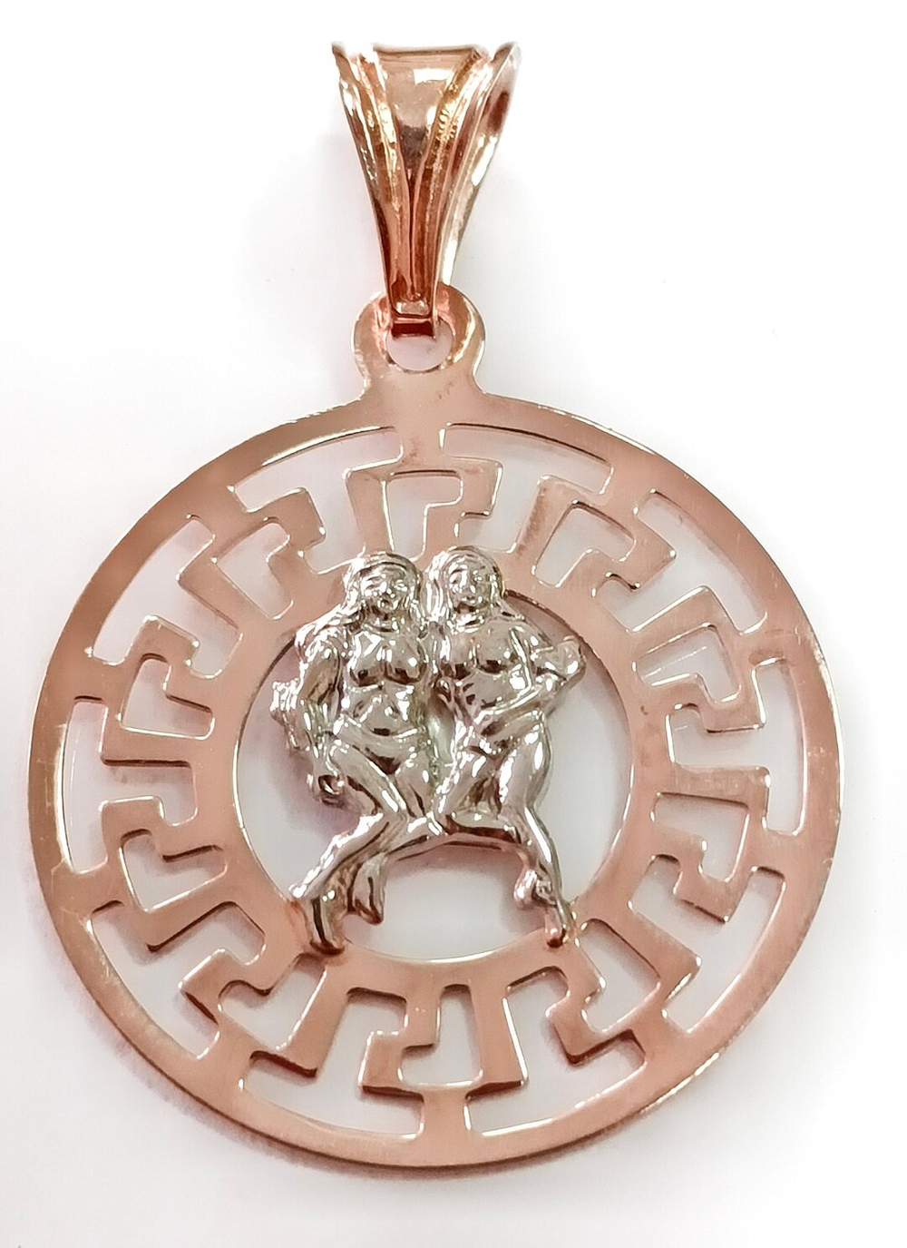 Ювелирная подвеска из серебра с позолотой Близнецы