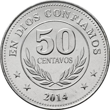 50 сентаво 2014 Никарагуа