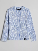 Лонгслив базовый для девочки с принтом