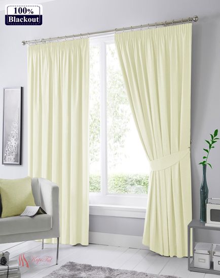 XL-Палермо Blackout 100% (молочный) Шторы Канвас Блэкаут