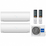 Мульти сплит-система Haier на 2 комнаты (25+35 кв.м.) FLEXIS White