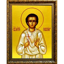 Гавриил Белостокский, Слуцкий, мученик младенец. Икона на холсте.