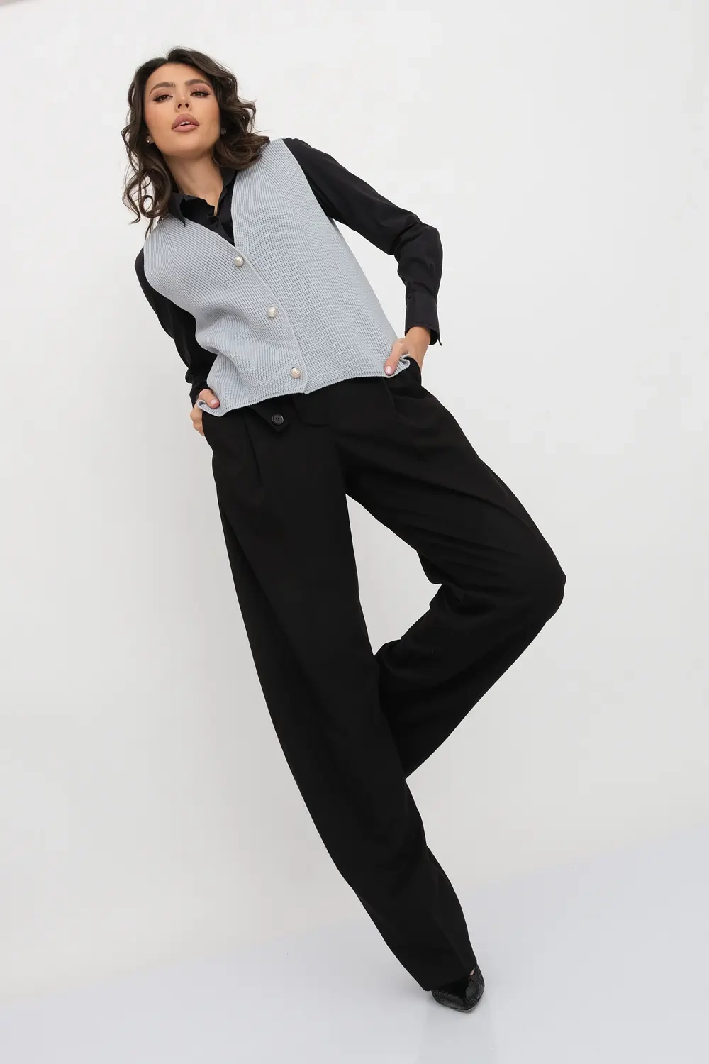 Жилет М 3319/серый