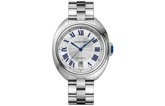CARTIER Key Collection Automatic Mechanical Movement Men"s Watches Watch 40mm White Dial Stainless Steel Case