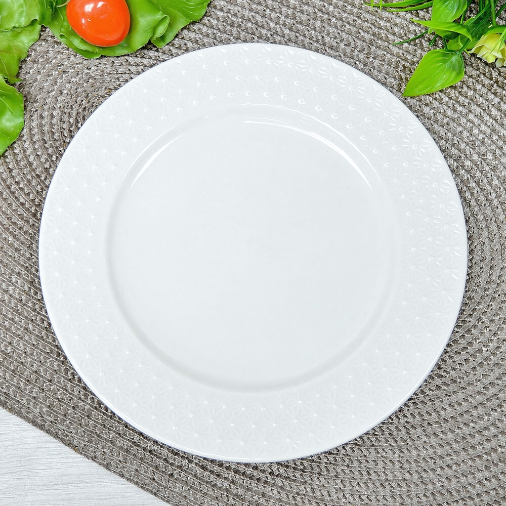 Тарелка десертная 20см без отводки "Снежная королева", форма круглая