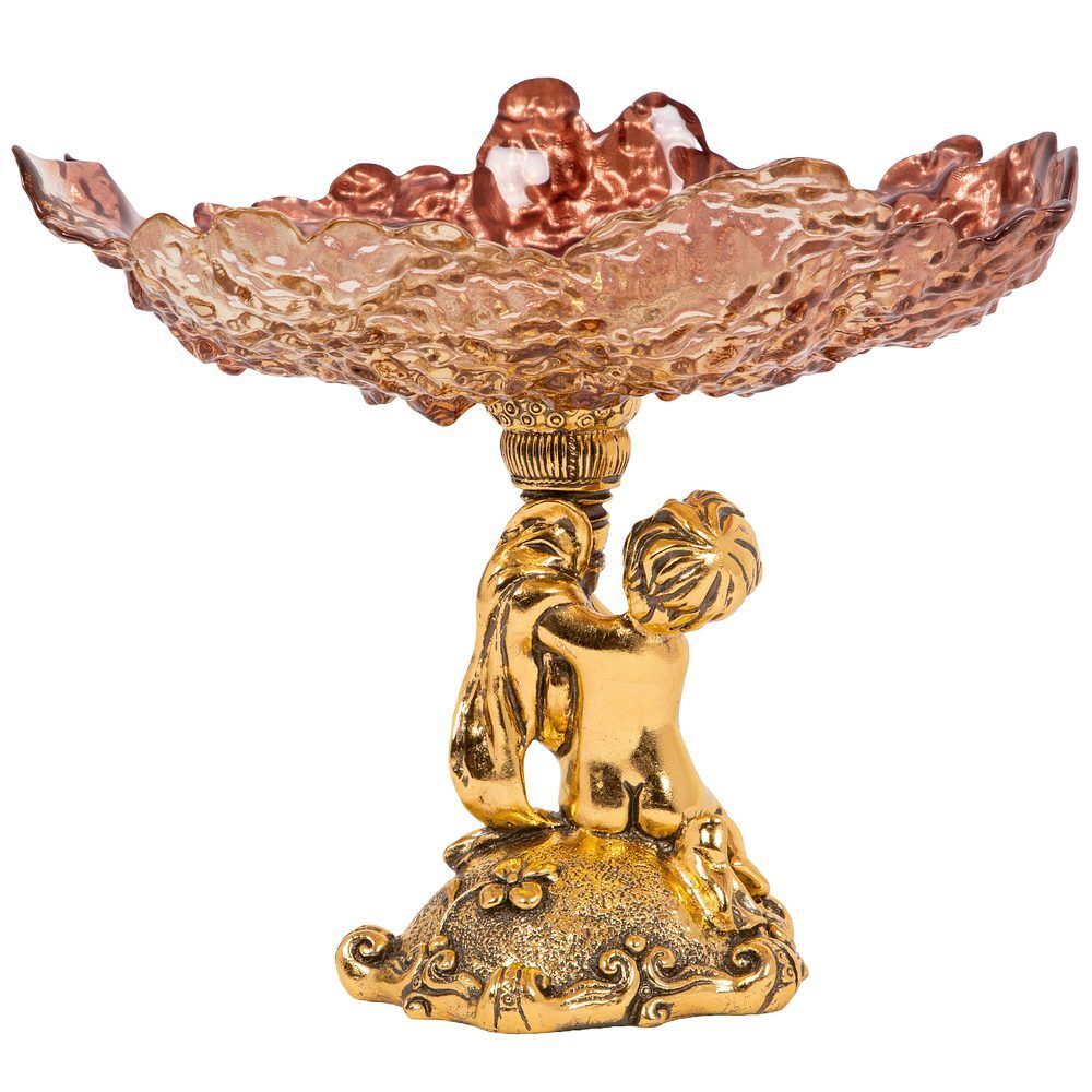 Фруктовница-конфетница Эдем Бронза