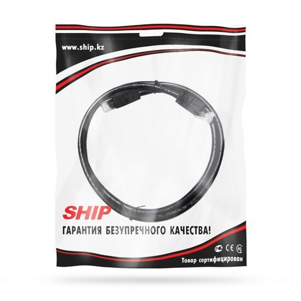 Патч Корд SHIP Cat.6 UTP LSZH RJ-45 1 м S6025BK0100-P