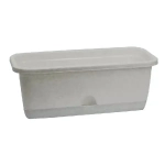 Балконный ящик 400мм с поддоном Мраморный 0,15,185х0,4м