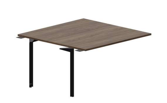 Составной стол на 2 рабочих места 138х136,6х75см (без отверстий) - приставной элемент