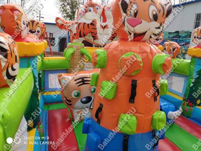 Коммерческий батут «Тигриная страна 2», 8*4*5 м