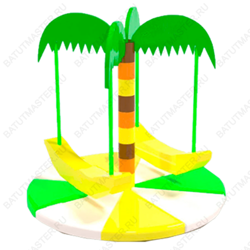 Электрическая карусель детская 4KIDS "Банановый ураган"