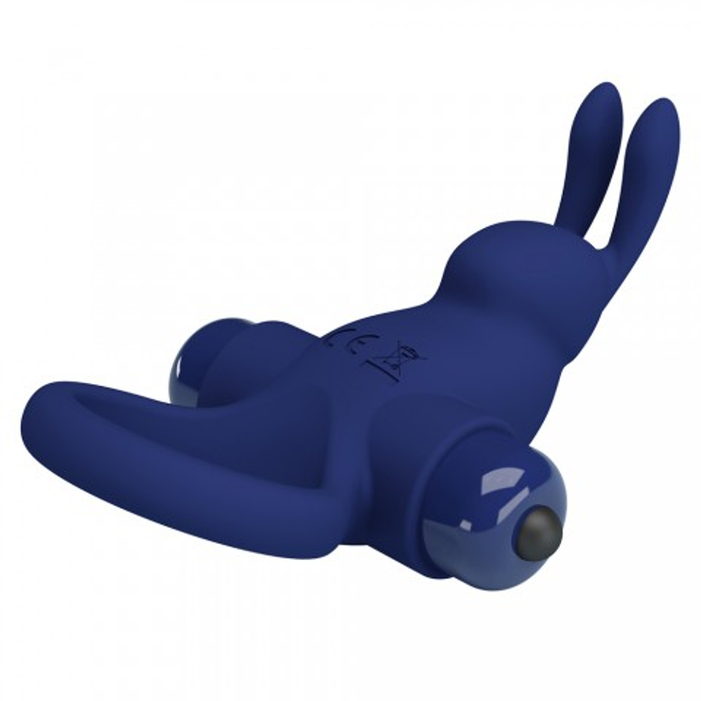 Эрекционное кольцо с вибрацией Blue rabbit