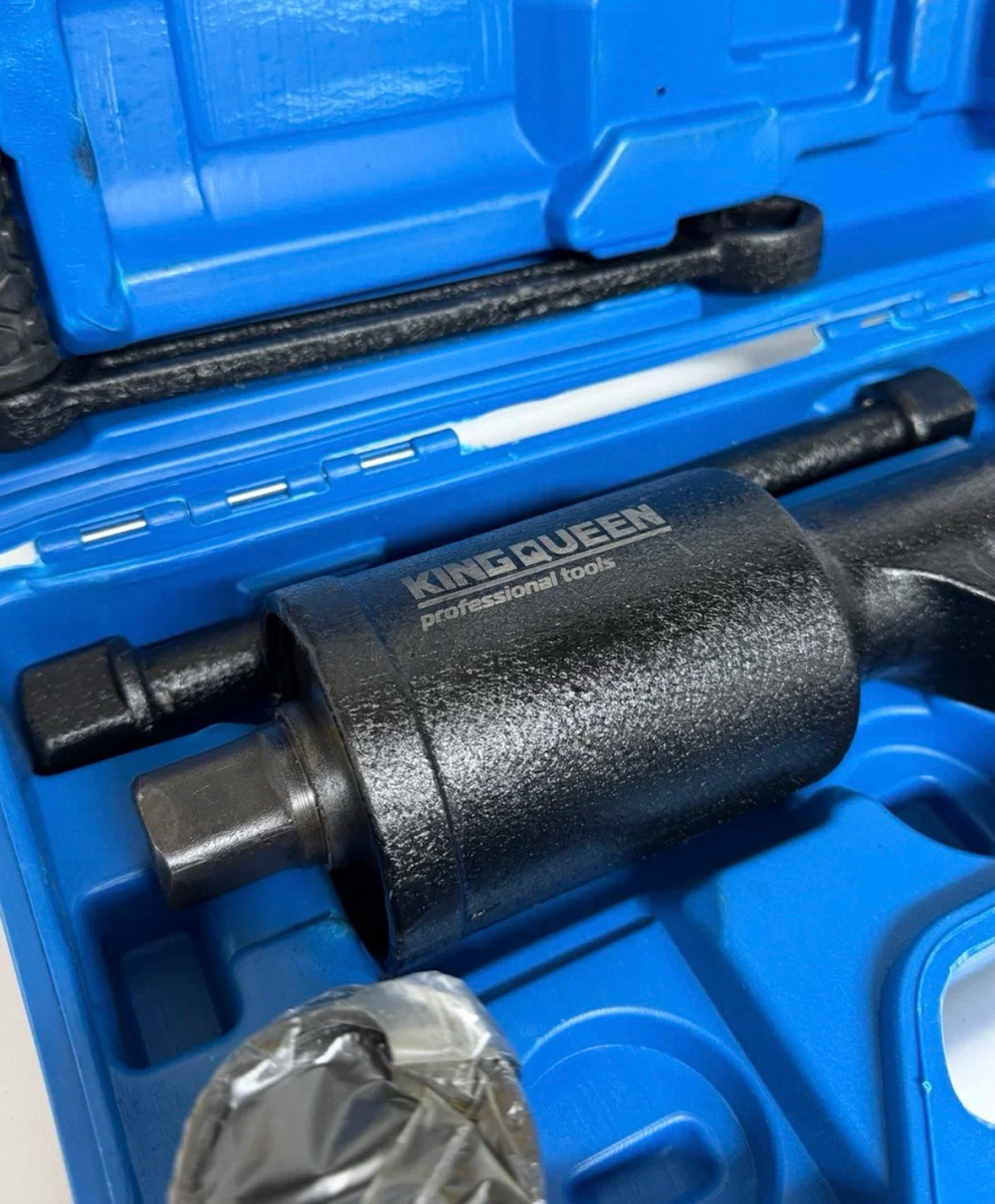 Гайковерт ручной грузовой, мясорубка, с редуктором 1:68, с головками 32 мм и 33 мм, для КАМАЗ, МАЗ, MAN, KINGQUEEN KQ-68D (1 шт. / комплект)