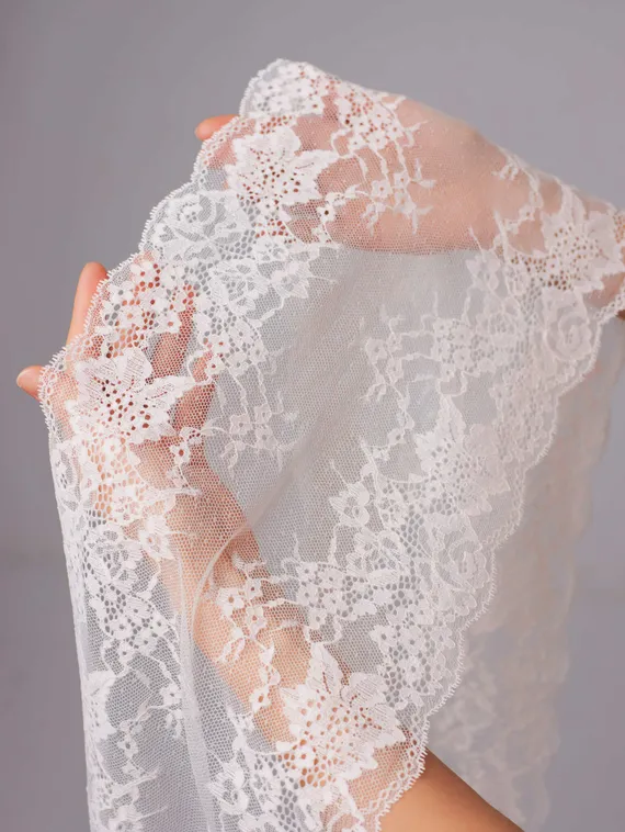 03-289 ОПТ Кружево эластичное 23 см, айвори