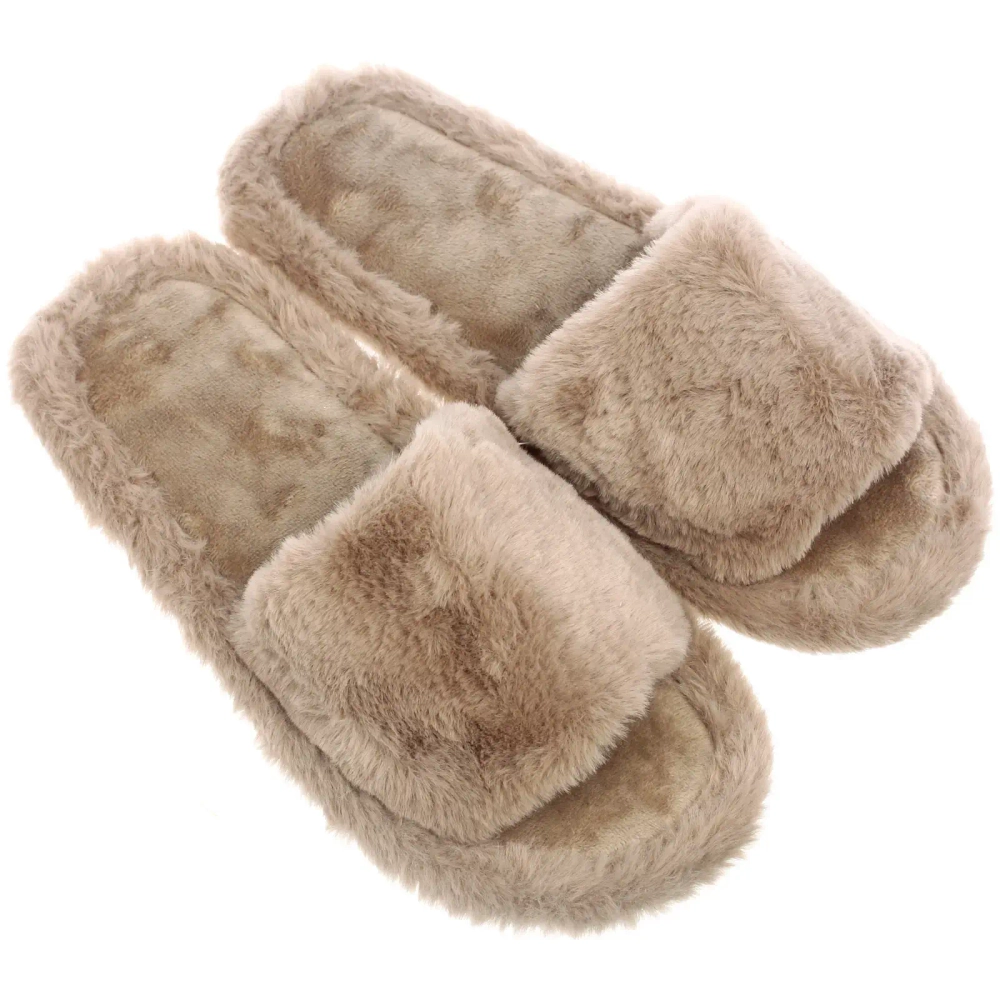 Тапочки женские домашние «HOME», цвет капучино, р-р 36-37